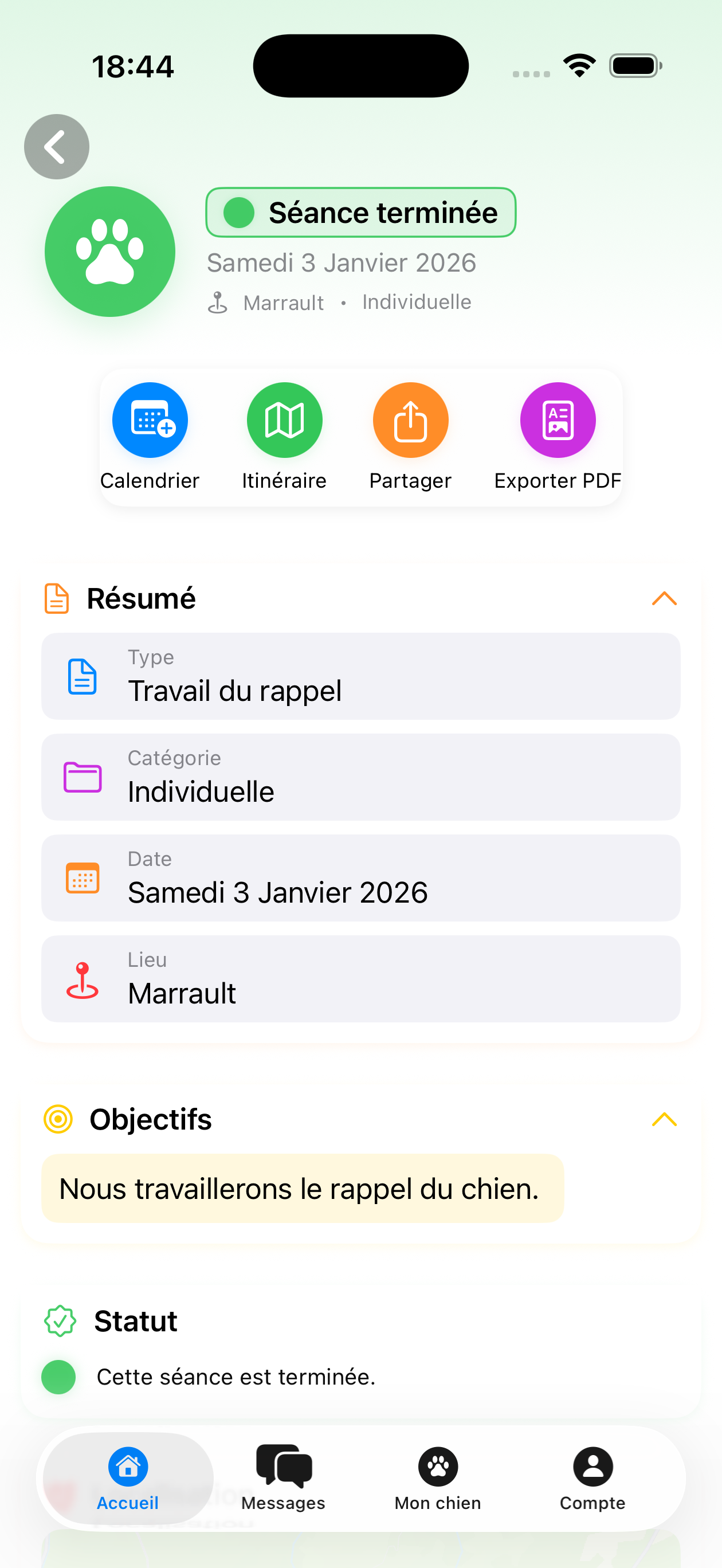 Aperçu application iPhone 3