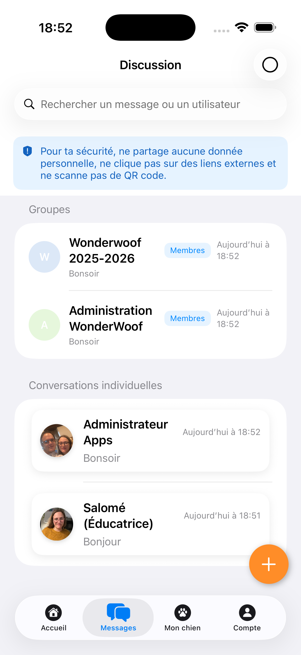 Aperçu application iPhone 5