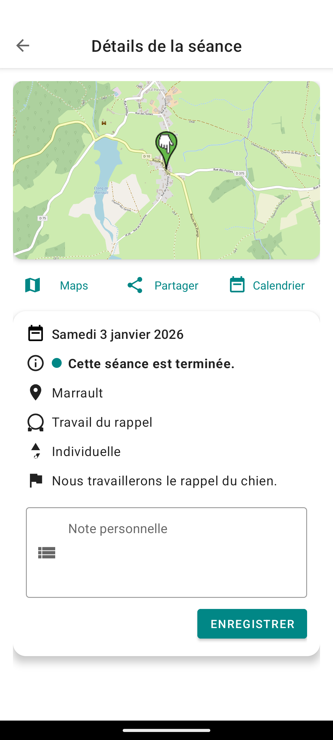 Aperçu application Android 3