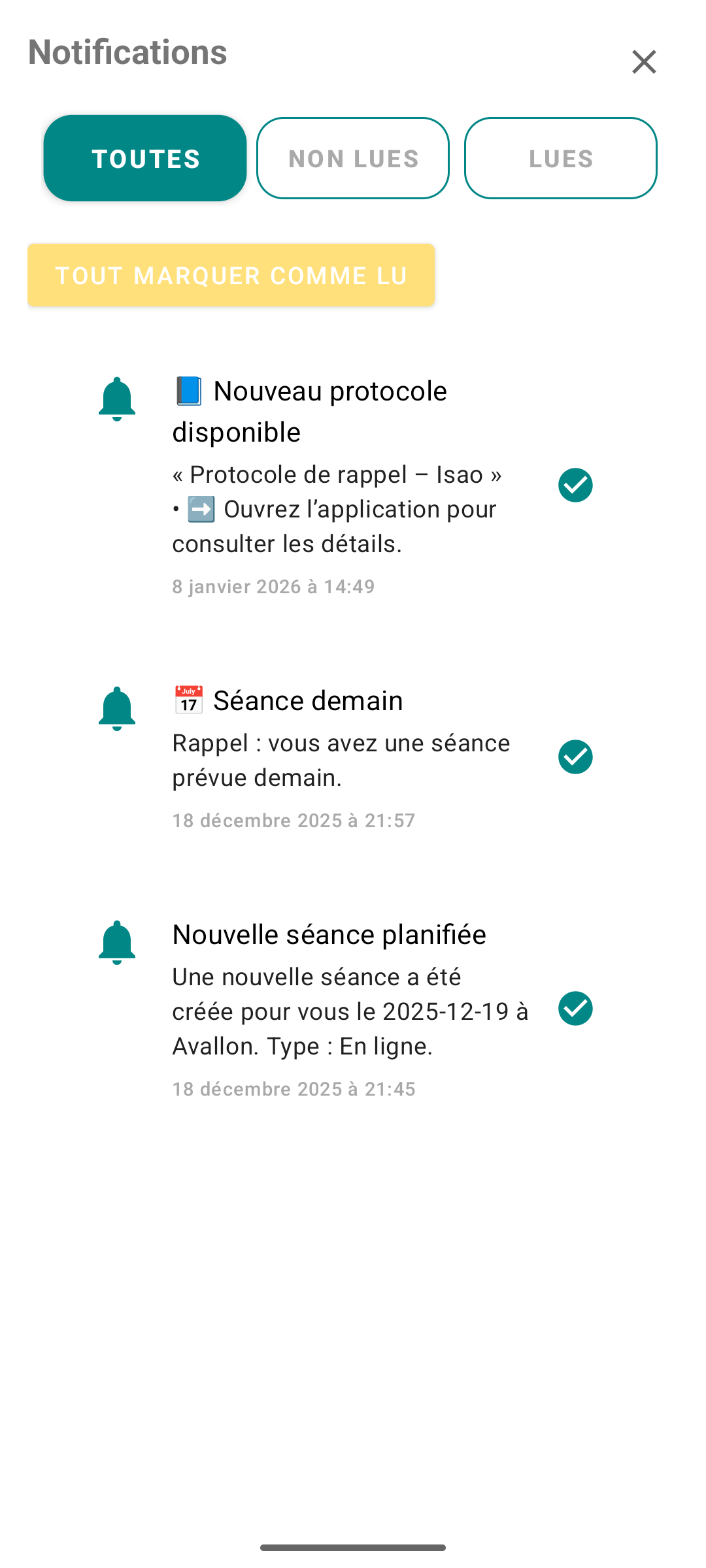 Aperçu application Android 6